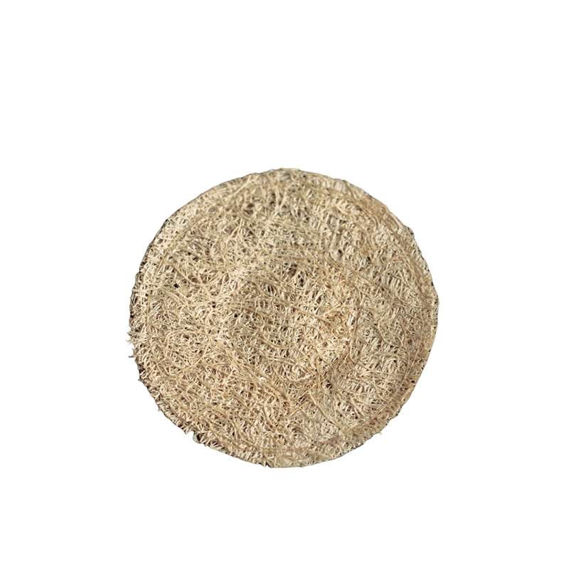 Covoraș de ceai din luffa, lucrat manual, gros, suport pentru ceainic și cești, izolație termică, protecție anti-arsuri, accesorii Kung Fu ceai