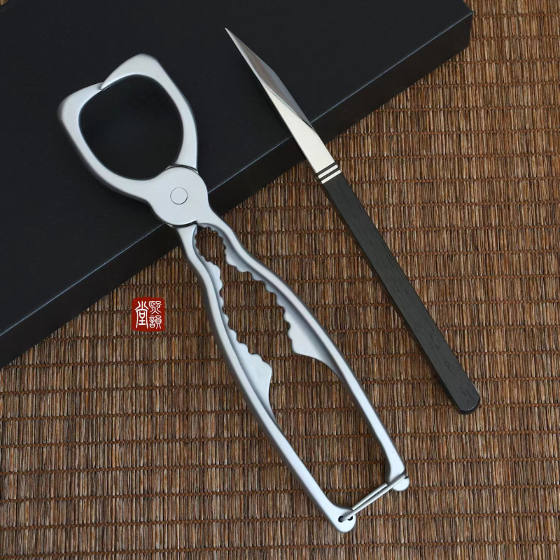 304 oțel inoxidabil, clește pentru ceai Puer, deschizător puternic pentru nuci, deschizător pentru blocuri de ceai, ridicător de ceai, cuțit de ceai pătrat, cutie cadou
