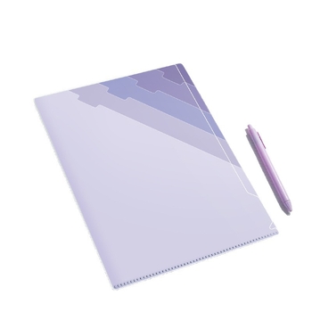 Mapă gradient în formă de L, deschidere amplă, capacitate mare, organizator cu 6 compartimente pentru documente ale elevilor
