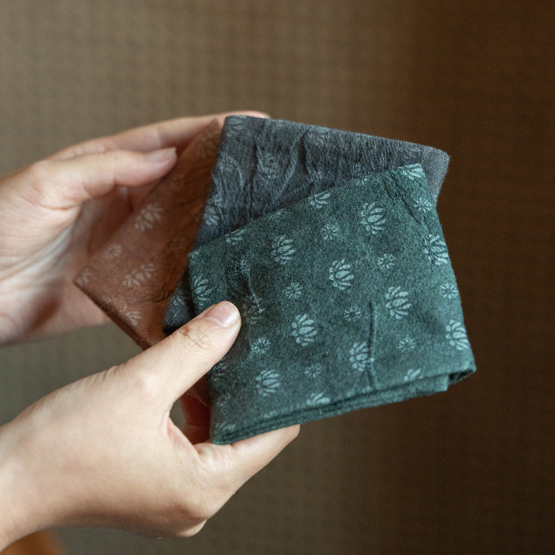Prosop de masă pentru ceai din bumbac–lână, jacquard vintage cu model floral ars, absorbant, cu două fețe; cârpă de curățare, prosop pentru ceai și accesorii pentru setul de ceai