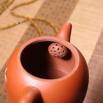 Ceainic din lut mov cu patru cești, set Gongfu compact, ceramică Yixing, ceainic cu filtru din lut roșu, capacitate mare