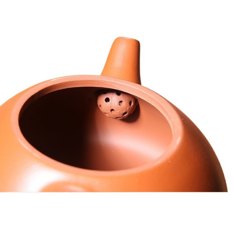 Ceainic din lut mov cu patru cești, set Gongfu compact, ceramică Yixing, ceainic cu filtru din lut roșu, capacitate mare