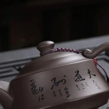 Ceainic din nisip purpuriu, 220 ml, stil chinezesc retro, set Gongfu de ceai premium pentru 6 persoane, cadou