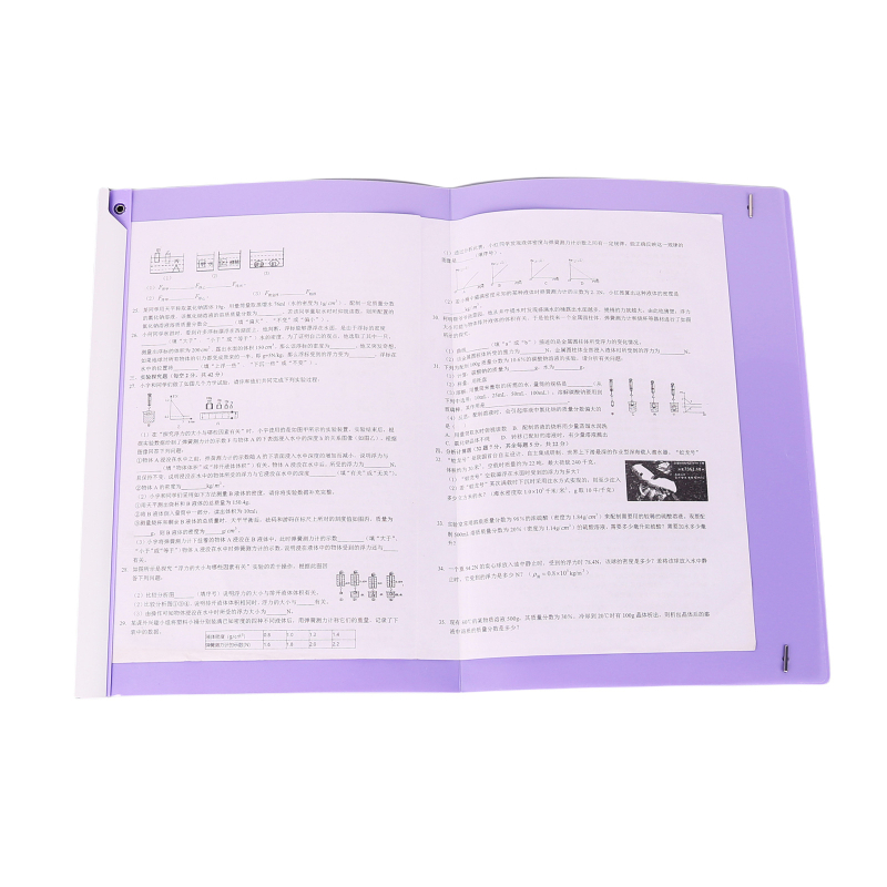 Clip A3 cu braț rotativ, transparent, multicolor, pentru documente și foi de examen