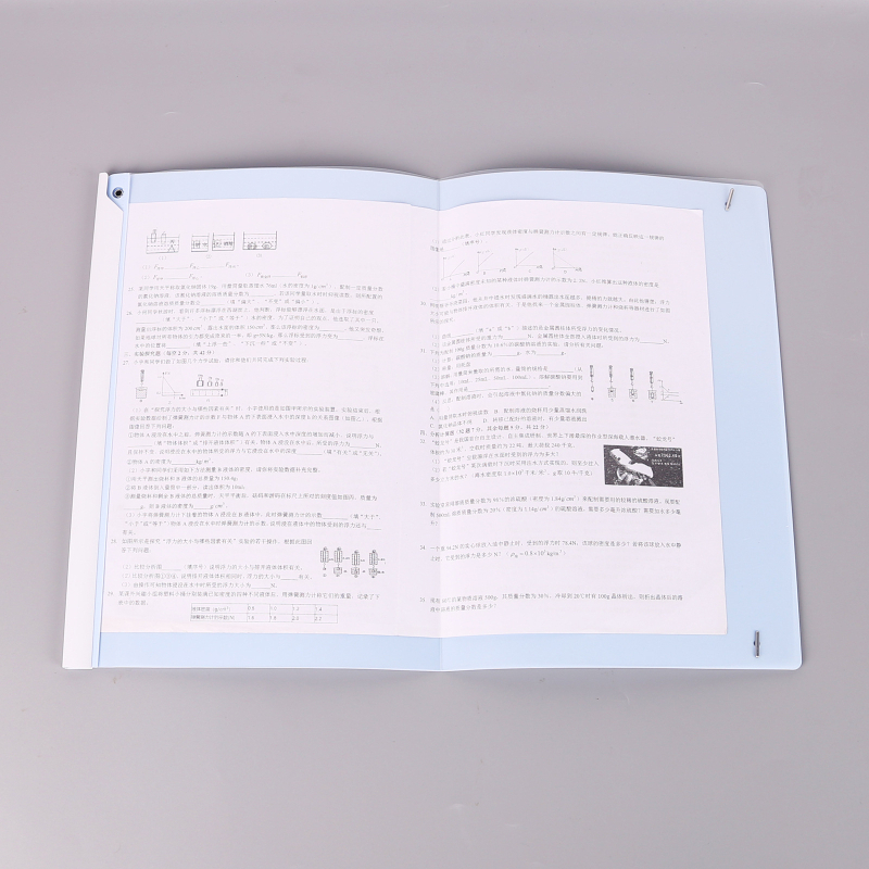 Clip A3 cu braț rotativ, transparent, multicolor, pentru documente și foi de examen