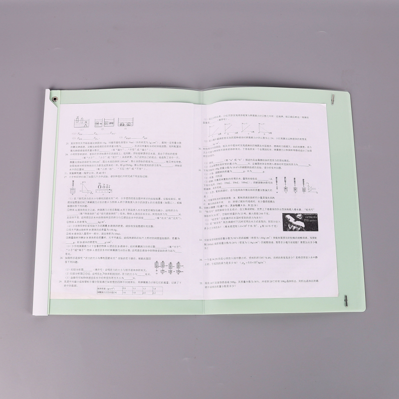 Clip A3 cu braț rotativ, transparent, multicolor, pentru documente și foi de examen