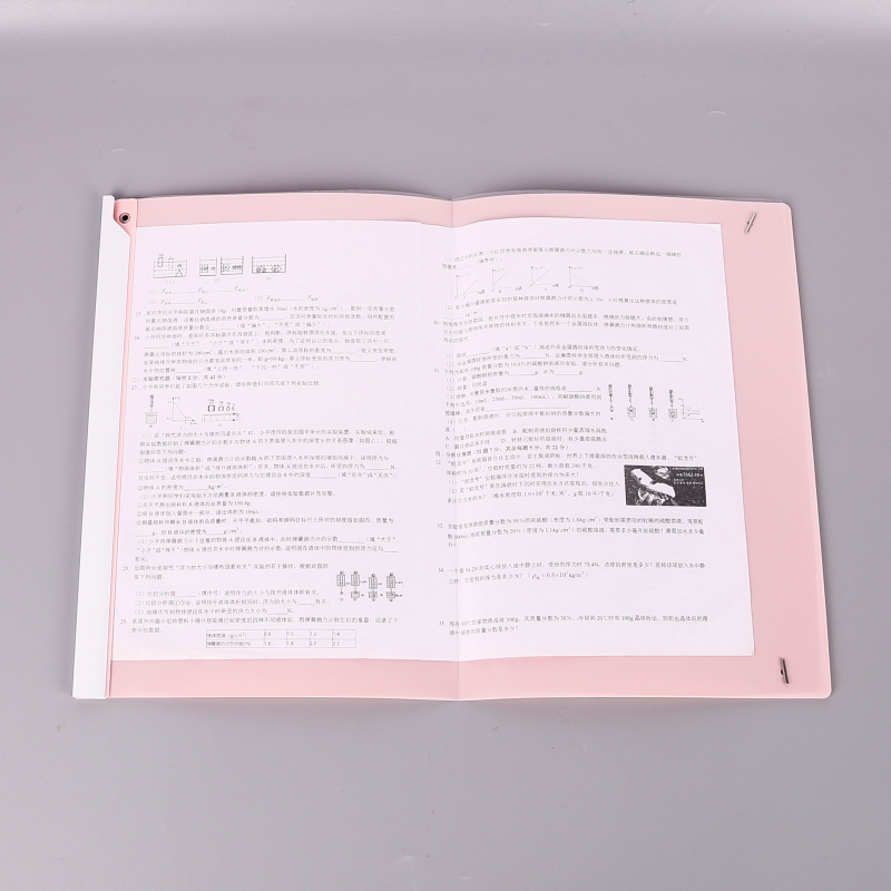 Clip A3 cu braț rotativ, transparent, multicolor, pentru documente și foi de examen