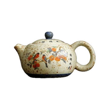 Ceainic ceramic în stil chinezesc, cu filtru, pentru uz casnic