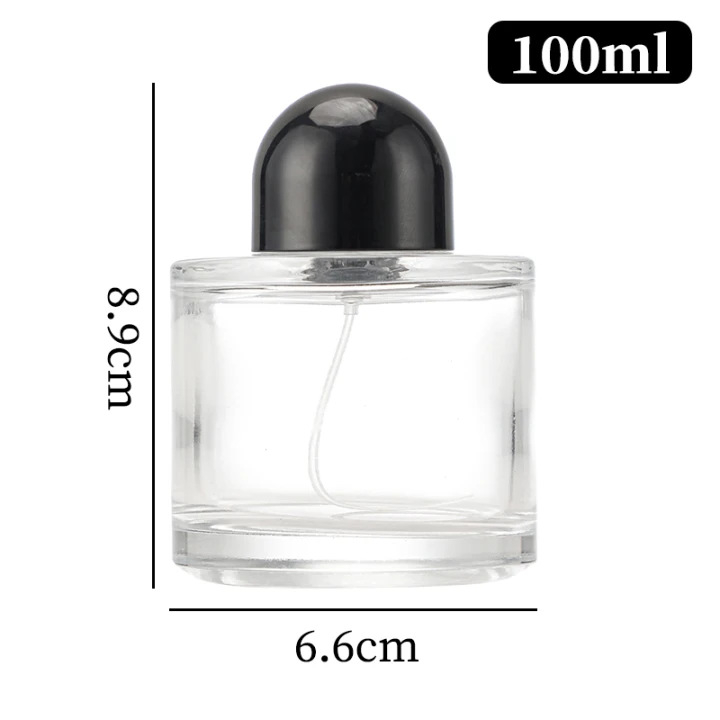 100 ml cilindrična staklena bočica za aromaterapiju, bočica za eterična ulja, difuzor, prazna bočica za parfemski sprej