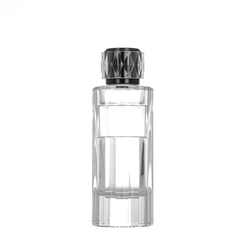 100 ml ψηλό γυάλινο μπουκάλι αρώματος με κάθετες ρίγες, επαναγεμώσιμο σπρέι, κενό καλλυντικό μπουκάλι με καπάκι τύπου bayonet