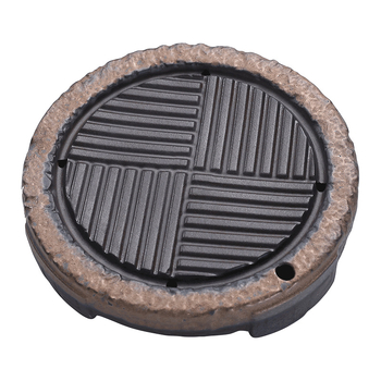 Set de ceai Kung Fu cu tavă circulară din ceramică rustică, ceainic, cești și suport pentru ceainic, pentru uz casnic