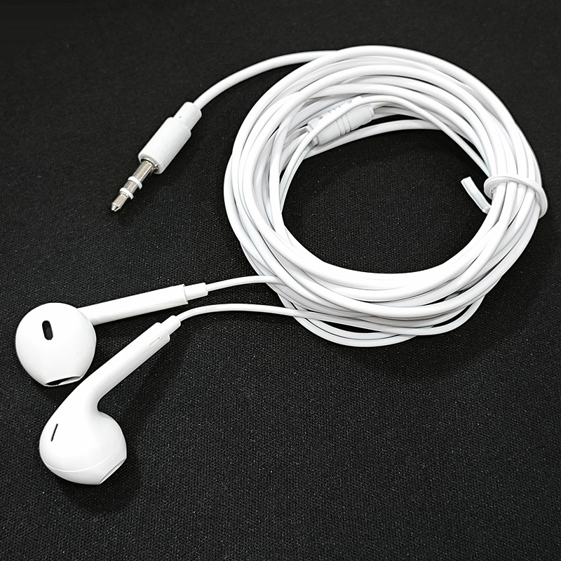 3 méteres vezetékes in-ear monitor fülhallgató mikrofonnal, mobiltelefonhoz és PC-hez, streamingre és karaokehoz