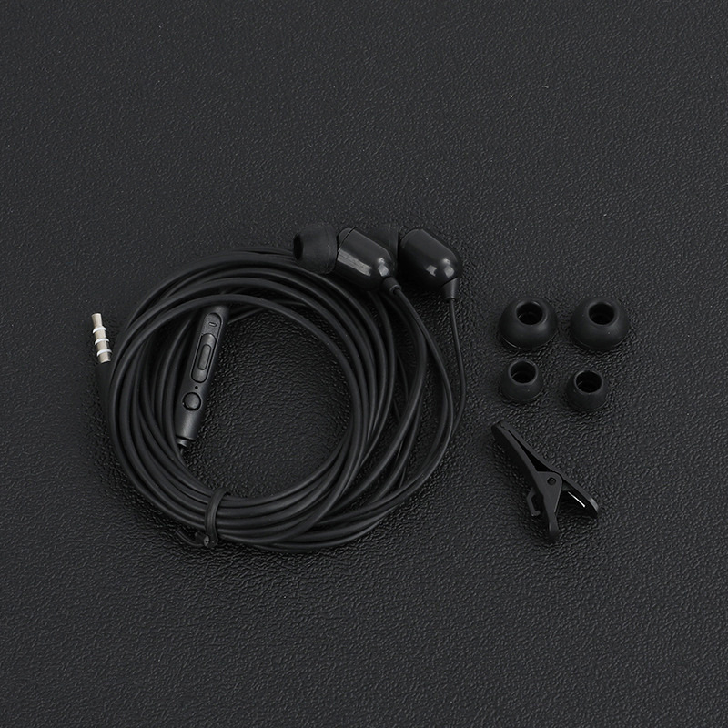 3 méteres vezetékes in-ear monitor fülhallgató mikrofonnal, mobiltelefonhoz és PC-hez, streamingre és karaokehoz