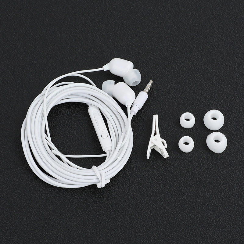 3 méteres vezetékes in-ear monitor fülhallgató mikrofonnal, mobiltelefonhoz és PC-hez, streamingre és karaokehoz