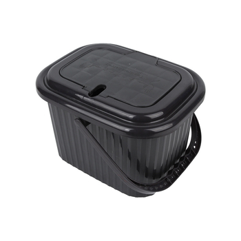 Găleată din plastic pentru resturi de ceai, cu capac, filtrare și drenaj, pentru uz casnic