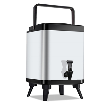Recipient din oțel inoxidabil 304 pentru ceai cu lapte, pătrat izolat, destinat magazinelor de milk tea, recipient pentru infuzarea ceaiului, cu logo personalizat
