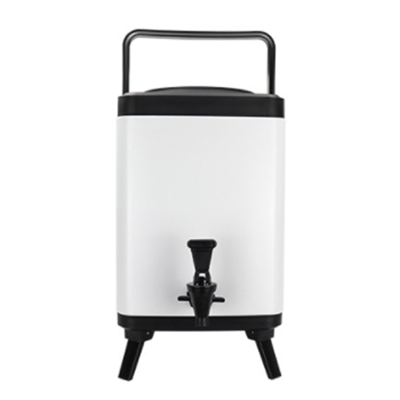 Recipient din oțel inoxidabil 304 pentru ceai cu lapte, pătrat izolat, destinat magazinelor de milk tea, recipient pentru infuzarea ceaiului, cu logo personalizat