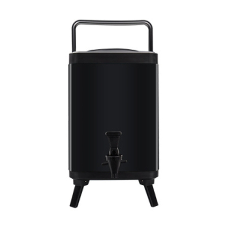 Recipient din oțel inoxidabil 304 pentru ceai cu lapte, pătrat izolat, destinat magazinelor de milk tea, recipient pentru infuzarea ceaiului, cu logo personalizat