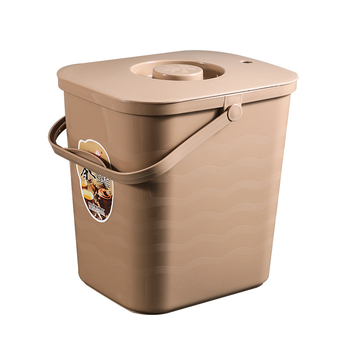 Găleată portabilă pentru ceai, cu strat de filtrare și capac pătrat cu arc, 10 L, stil retro, drenaj pentru apă uzată de ceai și depozitare a reziduurilor.