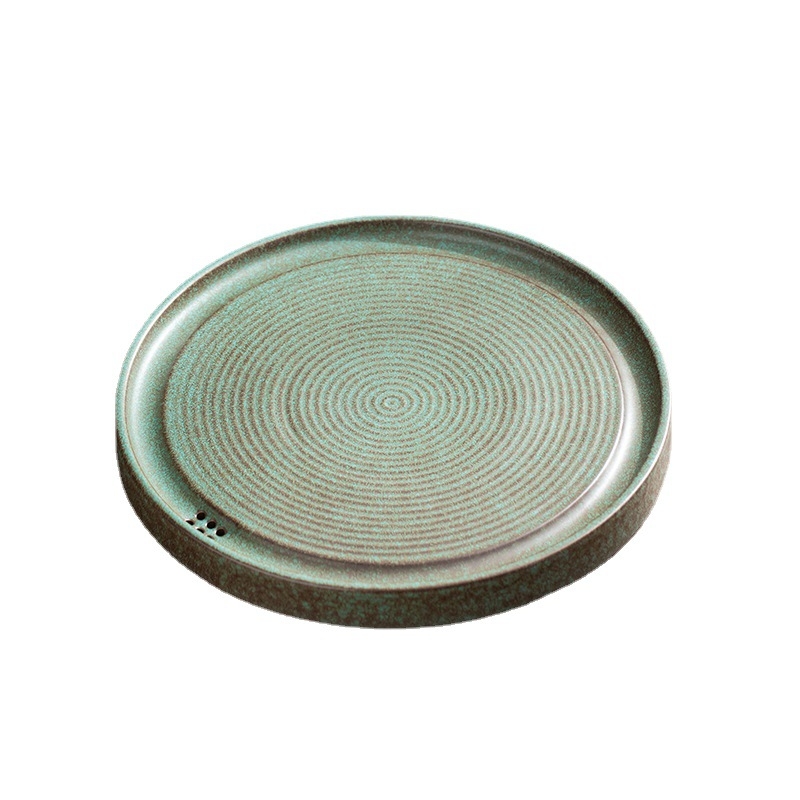 Tava ceramică pentru ceai cu variații ale glazurii la cuptor, dreptunghiulară, compactă pentru uz casnic, design modern minimalist pentru Kung Fu