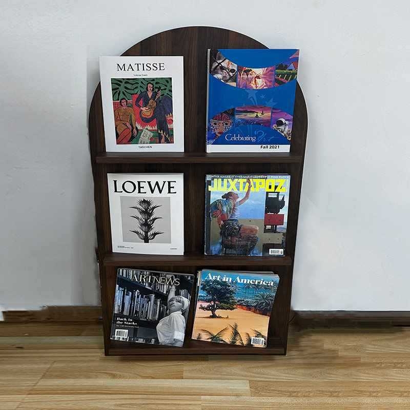 Raft pentru copii din oțel inoxidabil, fără prindere, cu mai multe niveluri, spațiu de depozitare personalizabil pentru cărți și reviste, stil Nordic