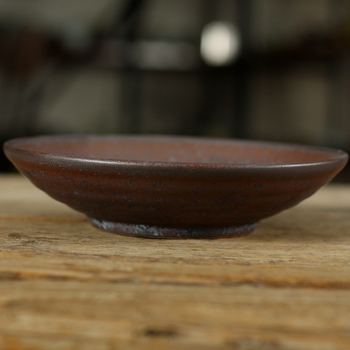 Tavă pentru ceai Gongfu din ceramică, suport rotund pentru ceainic, glazură natural minerală, tavă suspendabilă multifuncțională și farfurie pentru gustări de ceai