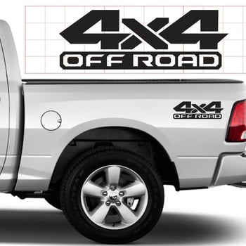 Странични стикери за каросерия за Ford F-Series и Dodge Ram пикап, 4x4