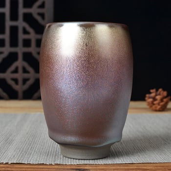 Jianzhan Jianyang ceașcă de ceai și bol de ceai cu corp din fier, glazură din minereu local Fujian