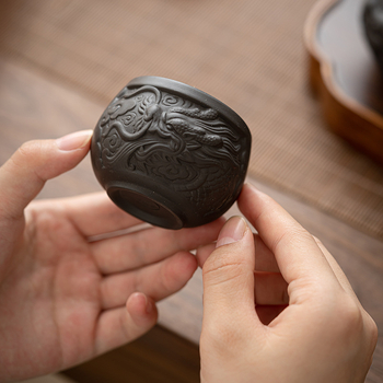 Ceașcă de ceai din lut mov, Xianglong, Gongfu ceramic pentru casă și birou