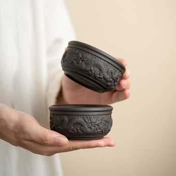 Ceașcă de ceai din lut mov, Xianglong, Gongfu ceramic pentru casă și birou