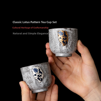 ceașcă de ceai din porțelan rustic creativ, design albastru și alb, pereche de căni pentru cuplu, veselă de ceai premium, ceașcă personală