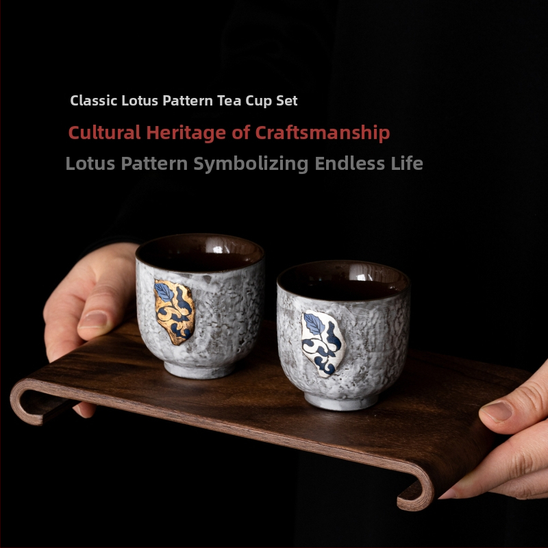 ceașcă de ceai din porțelan rustic creativ, design albastru și alb, pereche de căni pentru cuplu, veselă de ceai premium, ceașcă personală