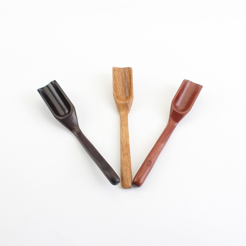 Lingură de ceai en gros din abanos, Lingură din lemn Chicken Wing, Lingură de ceai Rosewood, Lingură de ceai, accesorii pentru set de ceai, design logo