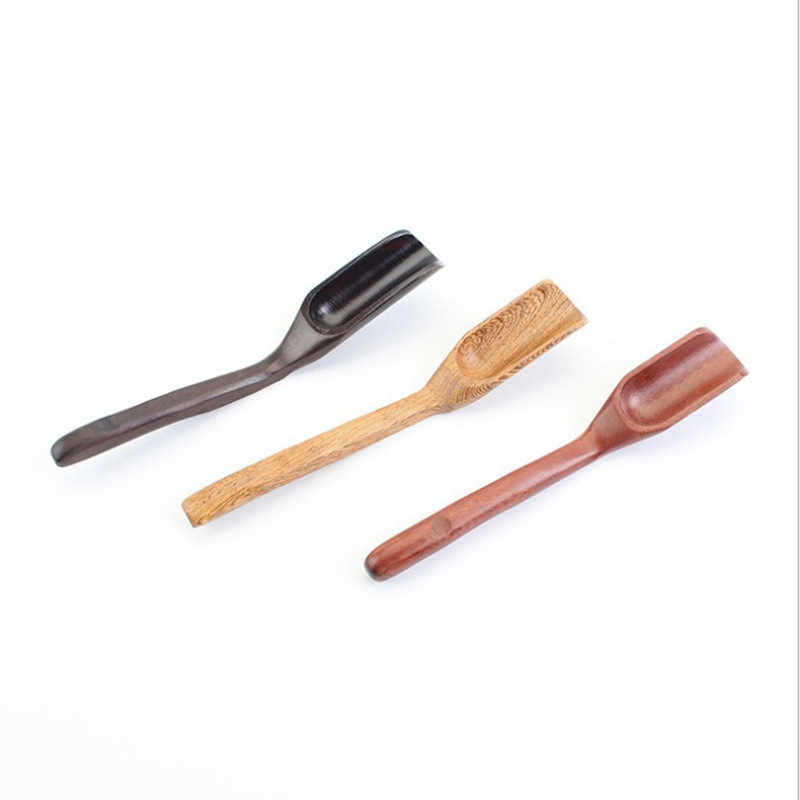 Lingură de ceai en gros din abanos, Lingură din lemn Chicken Wing, Lingură de ceai Rosewood, Lingură de ceai, accesorii pentru set de ceai, design logo