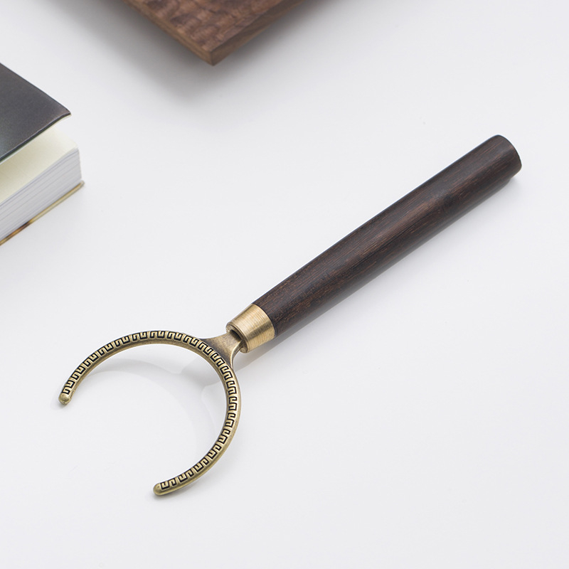 Accesorii pentru ceai Kung Fu: linguriță din aliaj greu de bambus, suport pentru ceașcă, clips pentru ceai, lopățică din lemn ebony, linguriță din rosewood, furculiță pentru ceașcă