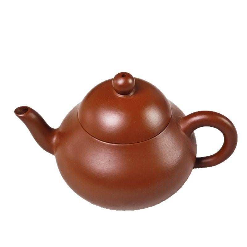 Ceainic Gongfu Chaoshan, mic, în formă de pară, din lut Yixing purpuriu
