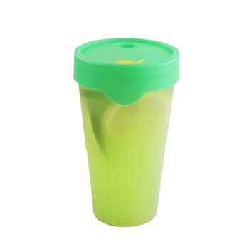 Lele Cup plastična boca za limun čaj, jednokratna PP, otporna na visoke temperature, boca za mliječni čaj s poklopcem, vertikalne pruge