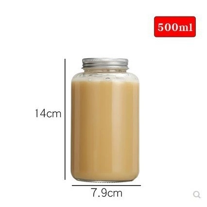 Recipient din sticlă pentru ceai cu lapte, cu Capac, pereți dubli, din sticlă borosilicată de înaltă rezistență, finisaj cu vopsire prin pulverizare, potrivit pentru băuturi calde și sucuri.