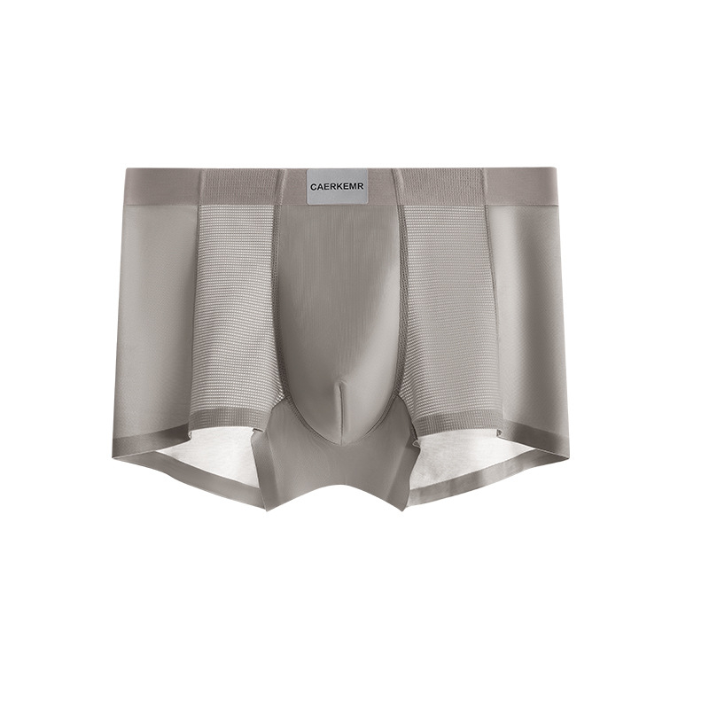 Muške boxerice od Ice Silk s antibakterijskim preponama, tankom mrežom, satenski završetak, srednji pojas