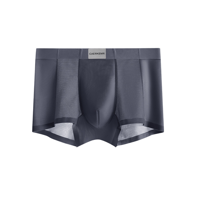 Muške boxerice od Ice Silk s antibakterijskim preponama, tankom mrežom, satenski završetak, srednji pojas