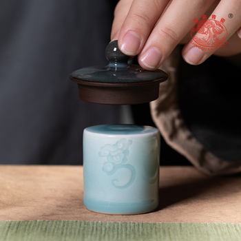 Suport ceramic pentru capac Longquan Celadon, bază pentru bolul cu capac și tavă de ceai, lucrat manual, accesoriu pentru ceremonia ceaiului