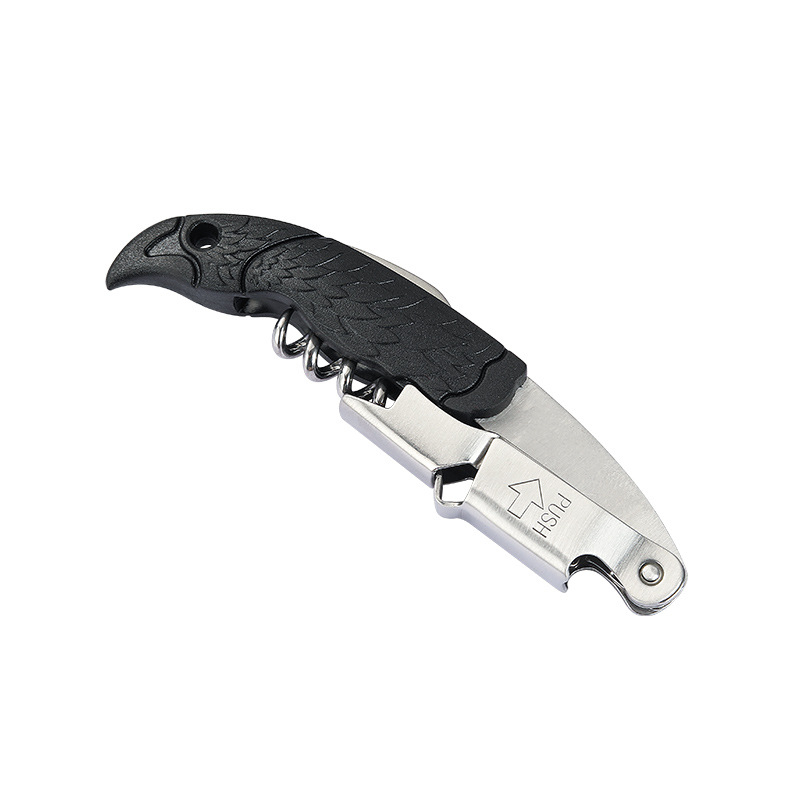 Deschizător de sticle Seahorse Knife cu mâner ABS, multifuncțional, din oțel inoxidabil, pentru bere și vin