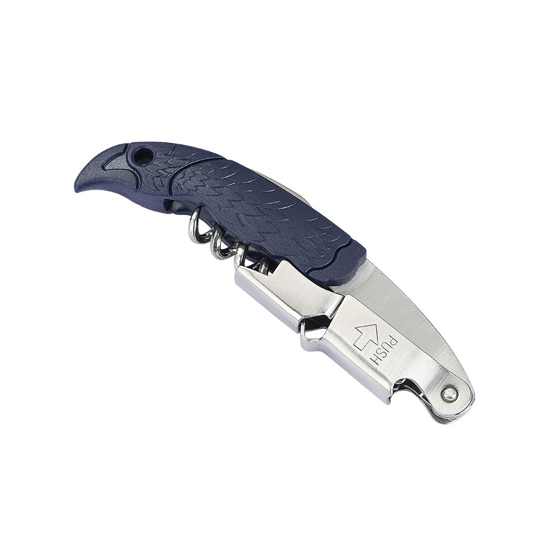 Deschizător de sticle Seahorse Knife cu mâner ABS, multifuncțional, din oțel inoxidabil, pentru bere și vin