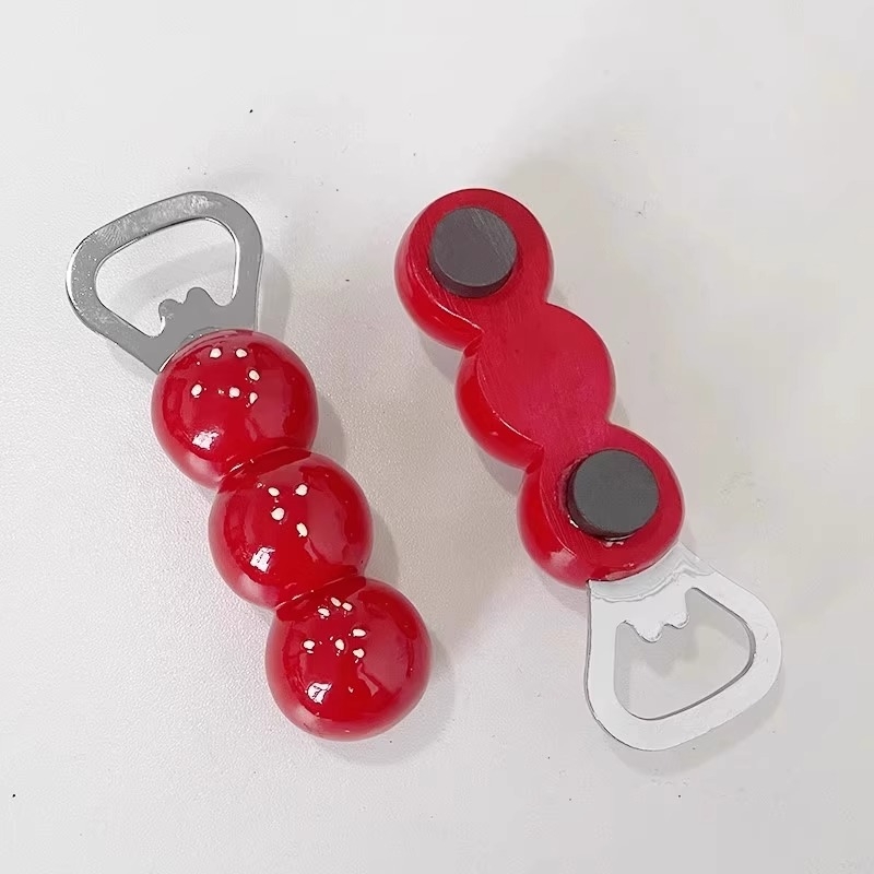 Deschizător magnetic pentru frigider cu design dovleac-brânză, drăguț și creativ