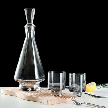 Decorațiune de casă în stil italian modern — set din cristal pentru apă și vin, fabricat manual, lux discret, retro