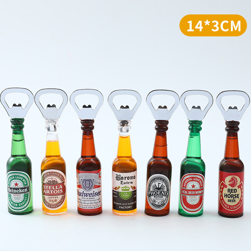 Deschizător magnetic pentru sticle, cu magnet de frigider – design creativ, personalizat pentru băuturi și camping