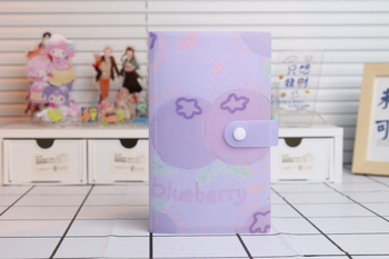 Mini album de carduri cu 120 sloturi, stocare fotografii Polaroid de 3 inci, design cu fructe, copertă PP