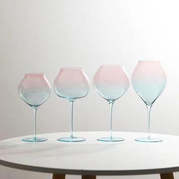 Pahar ultra-subțire pentru vin roșu, stil Burgundy/Bordeaux, pahar înalt din cristal pentru uz casnic