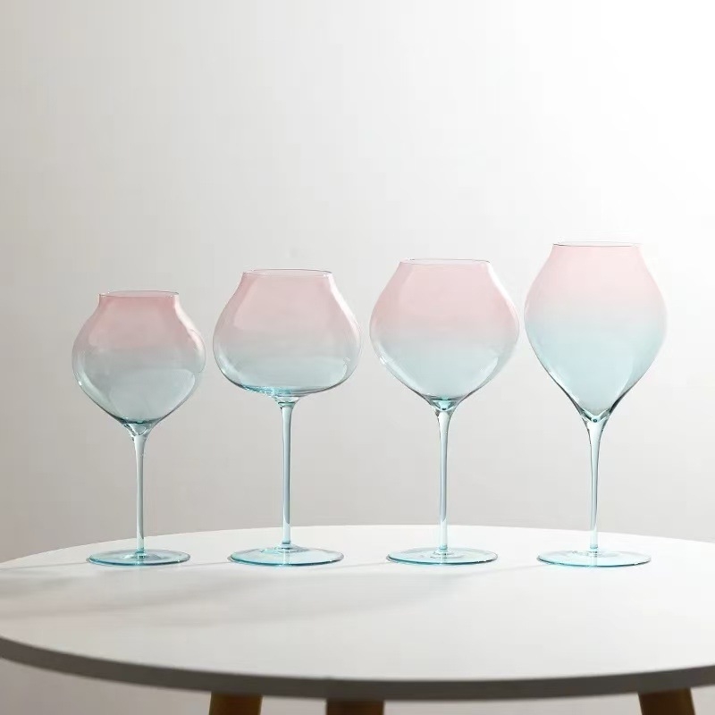 Pahar ultra-subțire pentru vin roșu, stil Burgundy/Bordeaux, pahar înalt din cristal pentru uz casnic