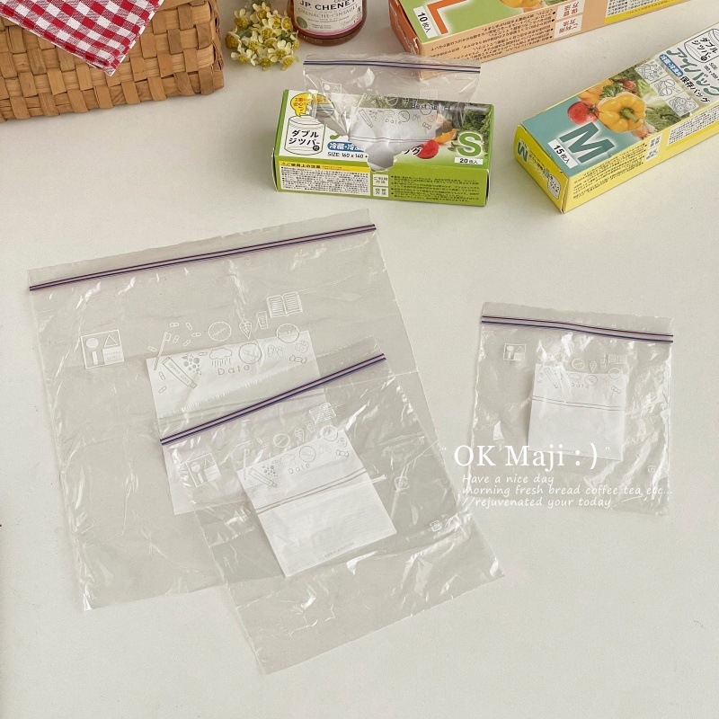 Pungi sigilate pentru frigider, de calitate alimentară — mari, medii și mici